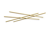 100mm Brass Tubes - 50 Raw Brass Tube Beads, Necklace Tubes, Minimalist Findings, Bracelet Crafts (1.5x100mm) BS 1791