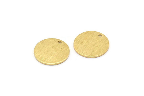 Brass Cabochon Tag, 12 Raw Brass Textured Cabochon Tags With 1 Hole, Stamping Tags (15x1mm) E126