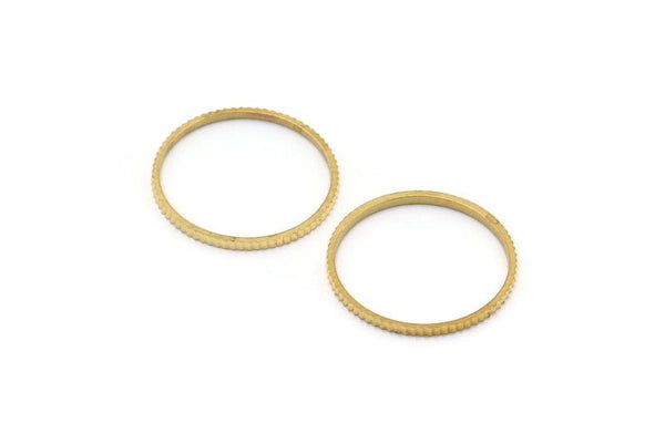 Pirinç Daire Konnektörleri, 24 Ham Pirinç Dokulu Daire Konnektör (17x0,8x1 mm) BS 2071