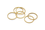 Brass Circle Connectors, 24 Raw Brass Textured Circle Connectors (17x0.8x1mm) BS 2071