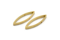 Pirinç Markiz Konnektörler, 2 Delikli 12 Ham Pirinç Markiz Şekilli Konnektör (9x28x3mm) BS 2337