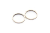 Antik Gümüş Daire Konnektörler, 12 Antik Gümüş Kaplama Daire Konnektör (16x0,8x2 mm) D0308 H0257