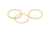 Circle Connector, 5 Gold Plated Brass Circle Connectors (40x2x1mm) Bs 1326 Q0028