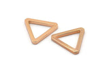 Rose Gold Triangle, 6 Rose Gold Plated Triangle Rings (19x2mm) D0016 q0109