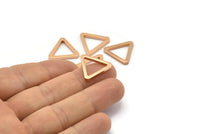 Rose Gold Triangle, 6 Rose Gold Plated Triangle Rings (19x2mm) D0016 q0109