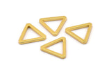 Gold Triangle Ring, 6 Gold Plated Brass Triangle Rings (19x2mm) D0016 q0109