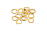 Gold Circle Ring, 12 Gold Plated Circle Ring Findings (8mm) B0117 Q0036