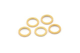 Gold Circle Ring, 24 Gold Plated Circle Ring Findings (8mm) B0117 Q0036