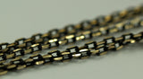 20 Meters - 66 Feet 2 X 3.5 Mm Brass Soldered Chain - Bg2 ( Z005 )