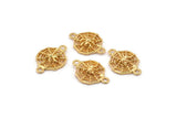 Spider Web Connector, 6 Gold Plated Spider Web Connectors (16x11mm) N0352