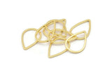 Gold Drop Connector, 20 Gold Plated Brass Drop Connectors (11x16x0.8mm) BS 1134 Q0070