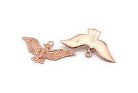 Rose Gold Eagle Pendant, Rose Gold Plated Brass Eagle Charm, Eagle Pendants (40x20mm) N0411 Q0110