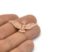 Rose Gold Eagle Pendant, Rose Gold Plated Brass Eagle Charm, Eagle Pendants (40x20mm) N0411 Q0110