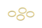 Gold Circle Rings, 12 Gold Plated Brass Round Rings, Charms (12mm) b0119 Q0035
