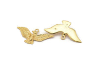 Altın Kartal Kolye, 1 Altın Kaplama Pirinç Kartal Tılsımı, Kartal Kolye Uçları (40x20 mm) N0411 Q0110
