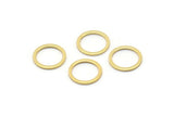 Gold Circle Rings, 12 Gold Plated Brass Round Rings, Charms (12mm) b0119 Q0035