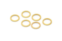 Gold Circle Ring, 12 Gold Plated Brass Round Rings, Charms (10mm) B0118 Q0032