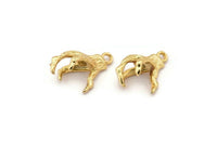 Dragon Claw Pendant, 4 Gold Plated Brass Dragon Claw Charms, Necklace Pendants (16x12mm) N0367 Q0141