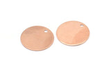 Rose Gold Stamping Tag, 10 Rose Gold Plated Brass Stamping Tags with 1 Hole (16mm) Brs 64 A0291 Q0188