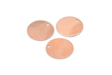 Rose Gold Stamping Tag, 10 Rose Gold Plated Brass Stamping Tags with 1 Hole (16mm) Brs 64 A0291 Q0188