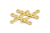 Altın Bağlantı Parçaları, 6 Delikli 15 Altın Kaplama Bağlantı Parçası, Tılsımlar, Parçalar (27x4,5 mm) A0250 Q0280