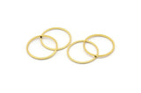 20mm Circle Connectors, 12 Gold Plated Brass Circle Connectors (20x1x1mm) Bs 1094 Q0418