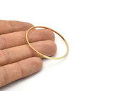 Altın Daire Konnektörleri, 4 Altın Kaplamalı Pirinç Daire Konnektör (45x0,75x1,8 mm) BS 1072 Q0621