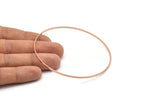 80 mm Daire Konnektörler - 2 Gül Altın Kaplama Pirinç Daire Konnektör (80x0,75x1,8 mm) Bs 1076 Q0626