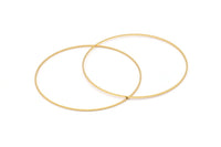Pirinç Daire Konnektörleri, 24 Altın Kaplama Pirinç Daire Konnektör (70x0,80 mm) Bs 1113 Q0596