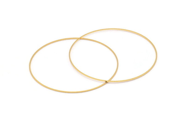 Pirinç Daire Konnektörleri, 24 Altın Kaplama Pirinç Daire Konnektör (70x0,80 mm) Bs 1113 Q0596