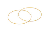 Altın Daire Konnektörleri, 4 Altın Kaplamalı Pirinç Daire Konnektör (70x0,80 mm) Bs 1113 Q0596