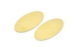 Brass Oval Blank, 8 Raw Brass, Brass Blanks, Brass Oval Blanks (35x19x0.80mm) M02184