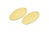 Brass Oval Charm, 8 Textured Raw Brass, Brass Charms, Brass Oval Charms With 1 Hole (35x19x0.80mm) M02188