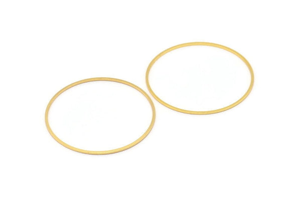 Altın Daire Konnektörü, 6 Altın Kaplama Pirinç Daire Konnektörü (45x1x1mm) Bs 1084 Q0643