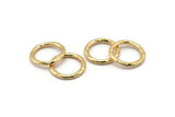Gold Ring, Hammered Gold Plated Brass Ring, Connectors (24x3mm) N1502
