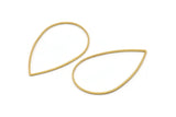 Brass Drop Connector, 25 Raw Brass Drop Connectors (30x47x0.8mm) Bs 1138
