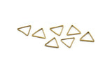 Brass Empty Triangles, 100 Raw Brass Empty Triangles (10.50x1mm) BS 1147