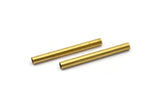 Brass Choker Finding, 20 Raw Brass Tubes, Brass Tube Beads, Bras Findings, Charms (4x40mm) Bs 1456