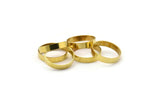 Wide Brass Tube Beads, 25 Raw Brass Tubes (20x4mm) Bs 1495