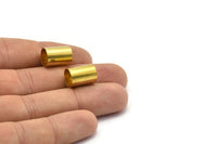 12 Raw Brass Tubes (10x14mm) Bs 1553