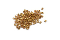 Ball Chain Connector, 100 Raw Brass Ball Chain Connector Clasps (1.2mm) L001