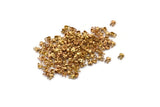Ball Chain Connector, 100 Raw Brass Ball Chain Connector Clasps (1.2mm) L001