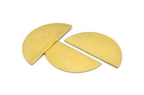 Raw Brass Blank, Raw Brass Semi Circle Blanks (38x17x0.80) N0456
