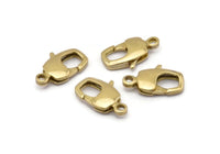 Brass Parrot Clasp, Raw Brass Huge Lobster Claw Clasp (19.7x9.8mm) Bs-1227--n0591