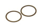 Circle Blank Ring, 100 Antique Brass Connector Rings (22mm) Pen 449 K034
