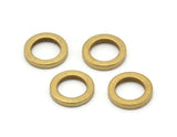 12mm Circle Connectors - Raw Brass Circle Connectors (12x2mm) N0441