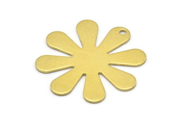 Ham Pirinç Çiçek Damgalama Boşluğu, Tılsımlar (28x0,80 mm) N0682