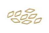 Açık Kesim Pırlanta, 50 Ham Pirinç Açık Pırlanta Yüzük Tılsımı (9x17x1mm) D0029