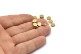 Brass Hexagon Blank, 25 Raw Brass Hexagon Stamping Blanks, Stamping Tags (6x2mm) D0125