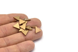 Brass Triangle Blank, 24 Raw Brass Triangle Blanks (9x1.5mm) D0129